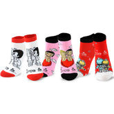 Love Is Valentine's Day Hearts and Love Women's Cotton No Show Socks 3-Pair